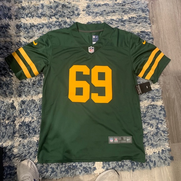 Packers David Bakhtiari Green Gold Jersey - Size Small - Picture 2 of 3